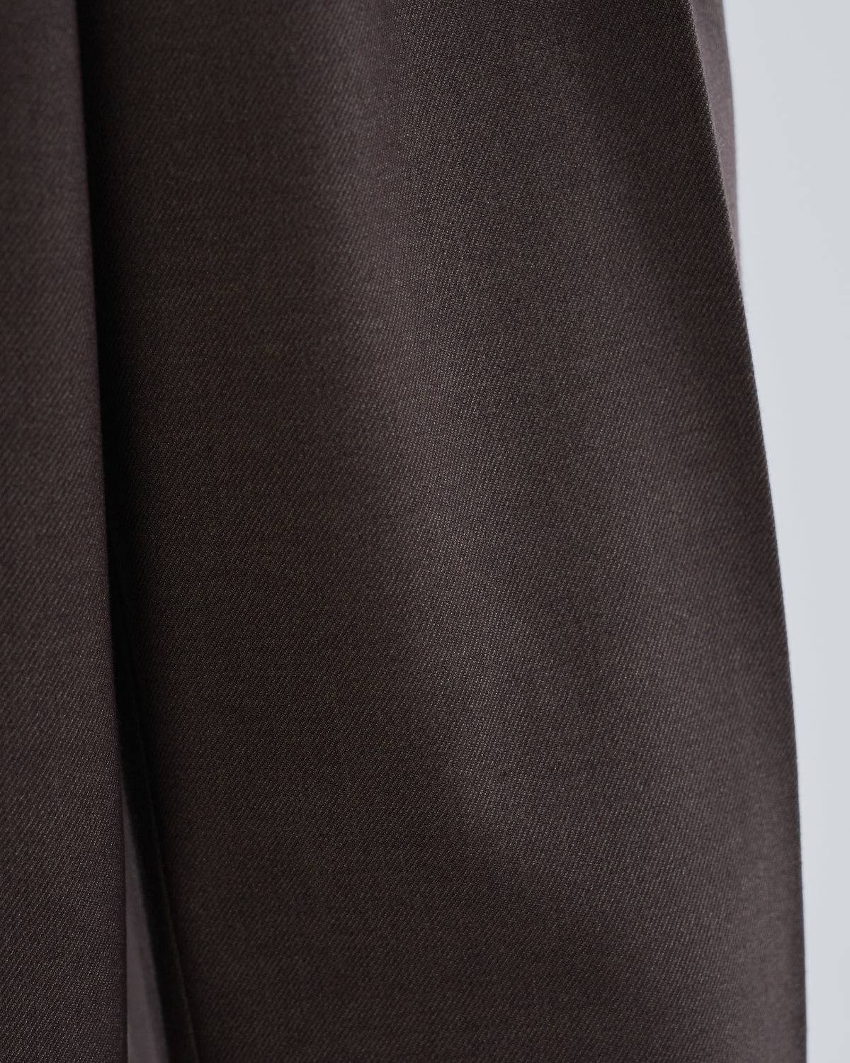 2Tuck Wide Wool Touch Slacks -brown-（6）