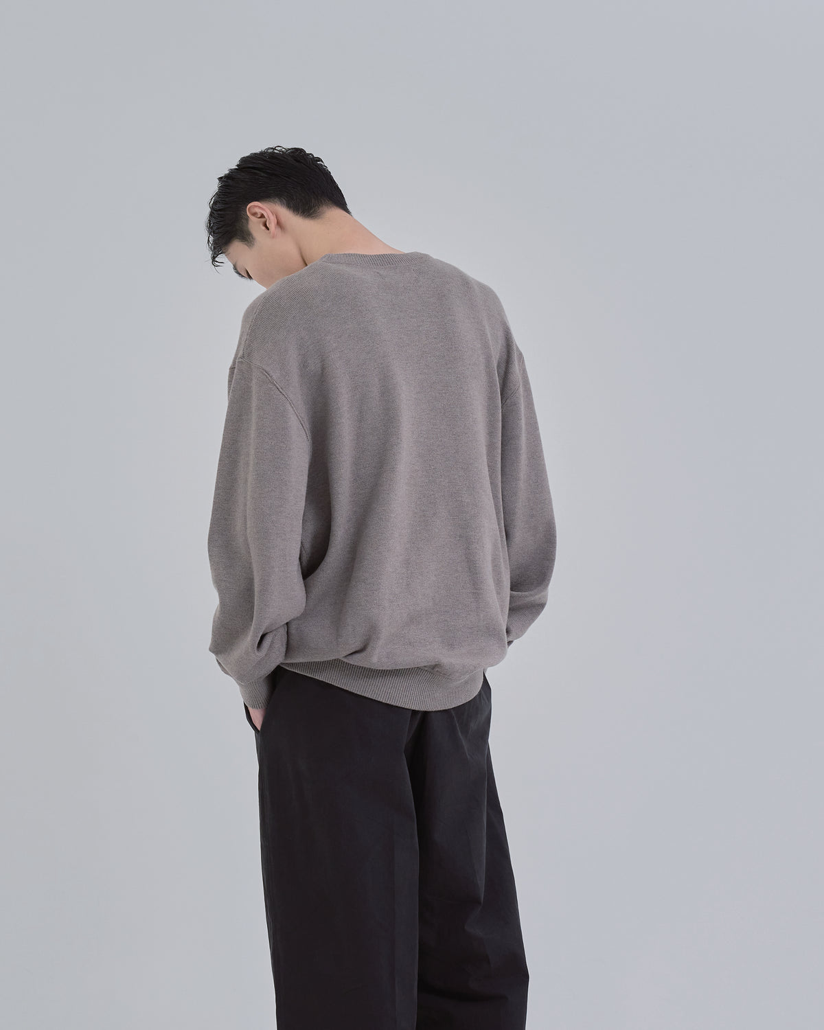 Sweat Touch Crew Neck Knit -ivory-（10）