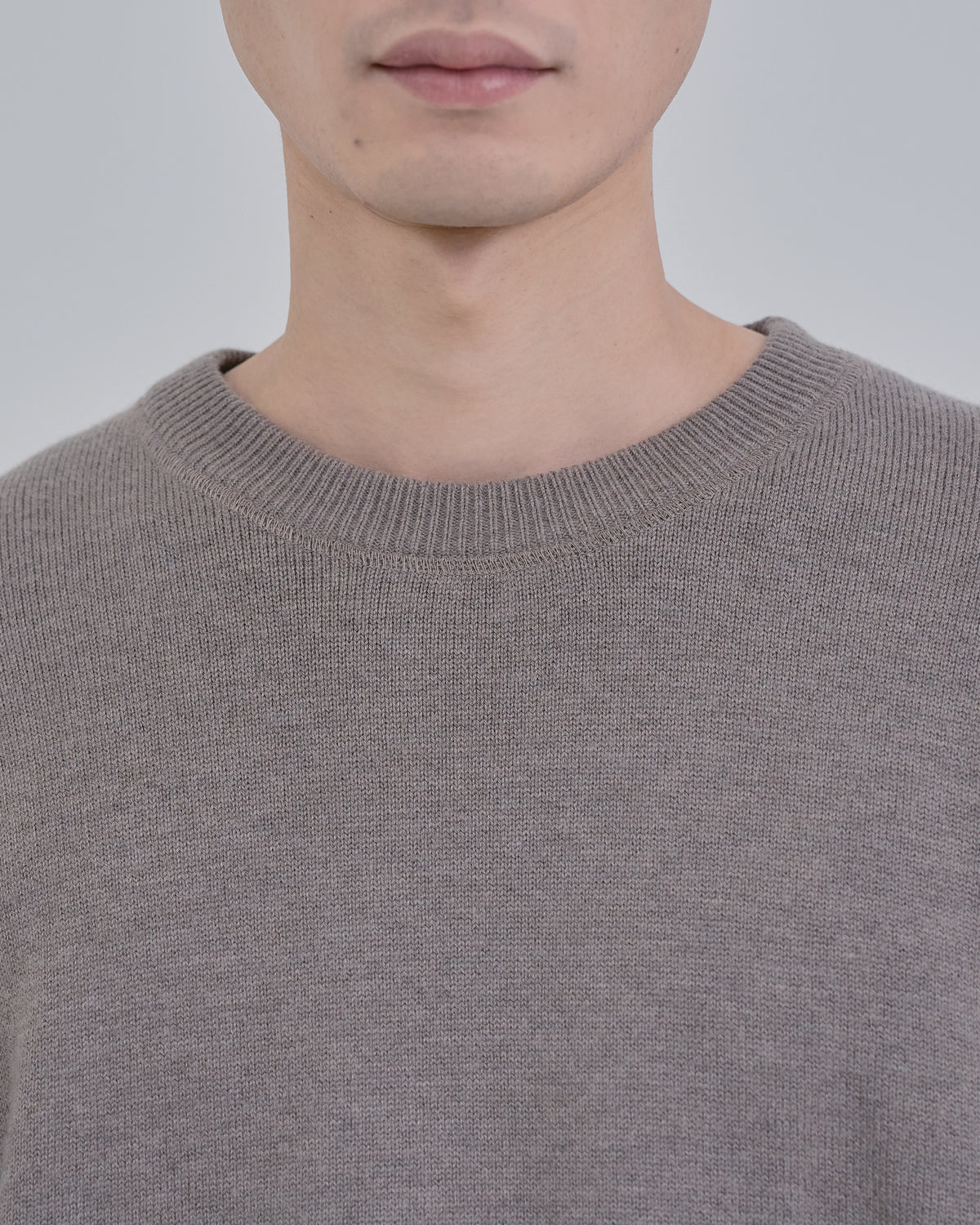 Sweat Touch Crew Neck Knit -ivory-（2）
