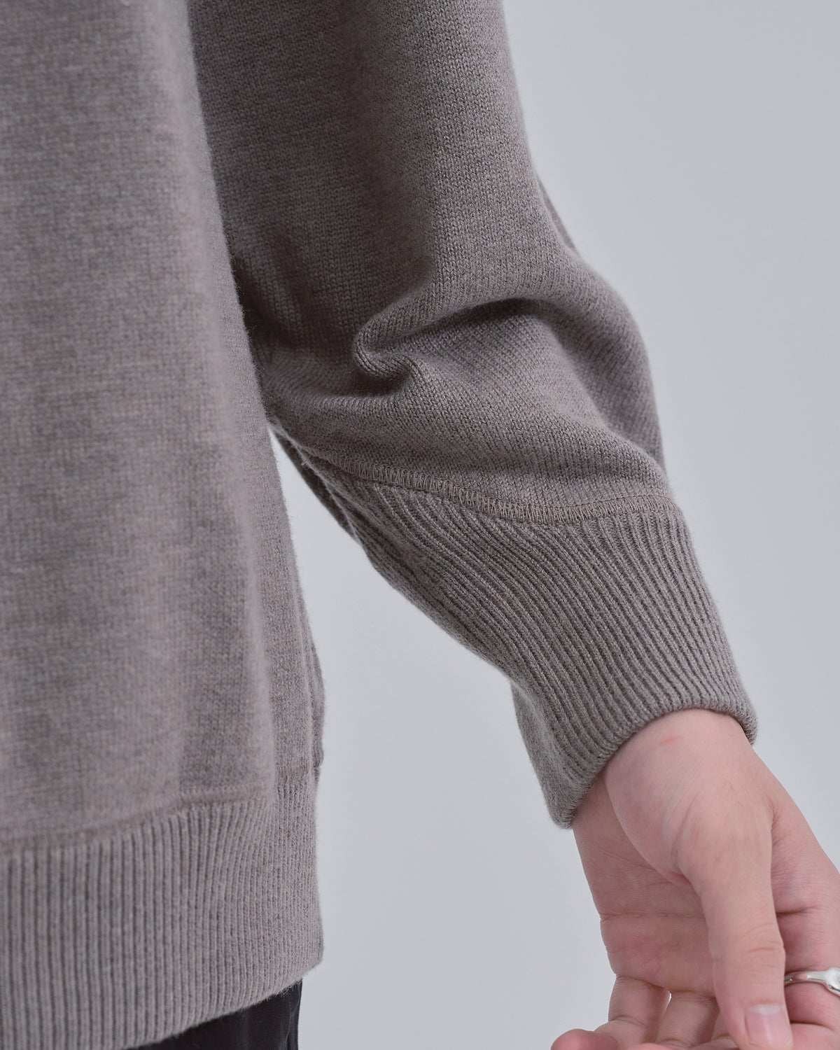 Sweat Touch Crew Neck Knit -ivory-（5）