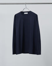 ALBINI Cotton L/S Tee -navy-