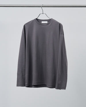 ALBINI Cotton L/S Tee -charcoal-