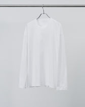 ALBINI Cotton L/S Tee -white-