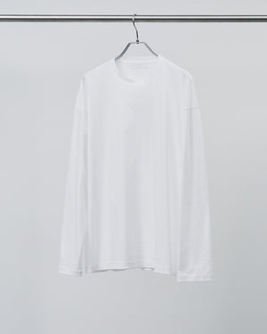 ALBINI Cotton L/S Tee -white-
