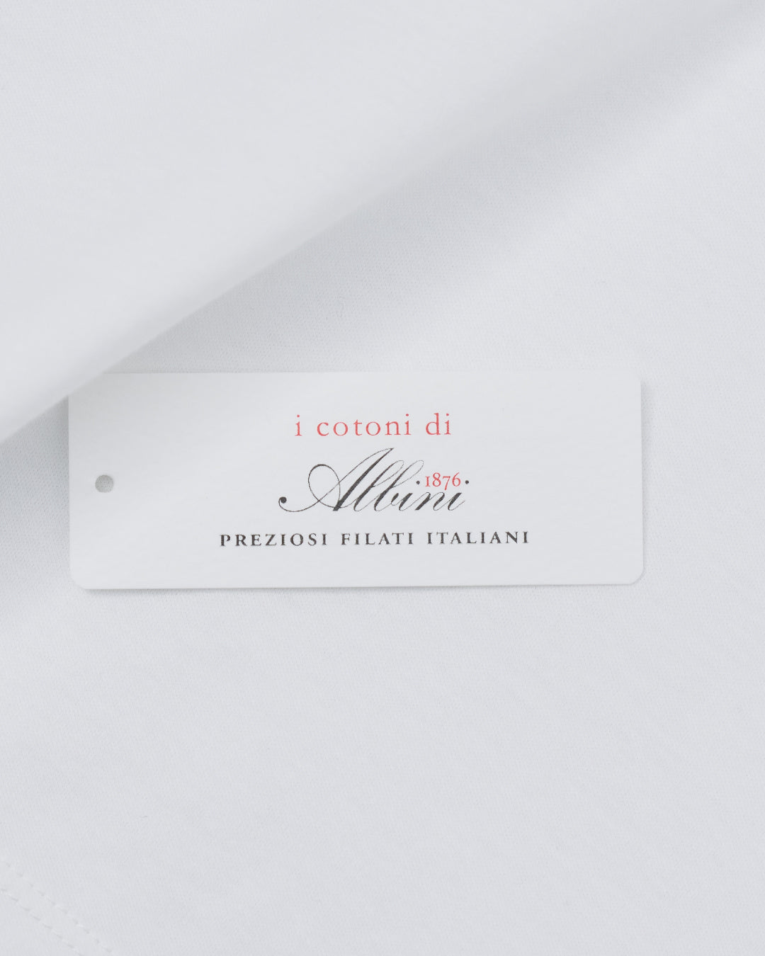 ARBINI Cotton L/S Tee -white-