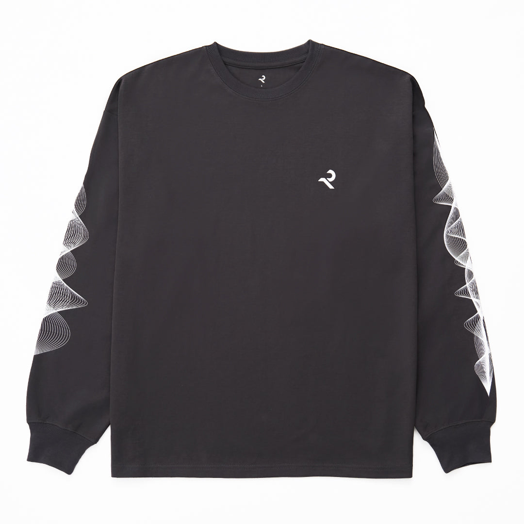 L/S Tee ”WAVE” - gray