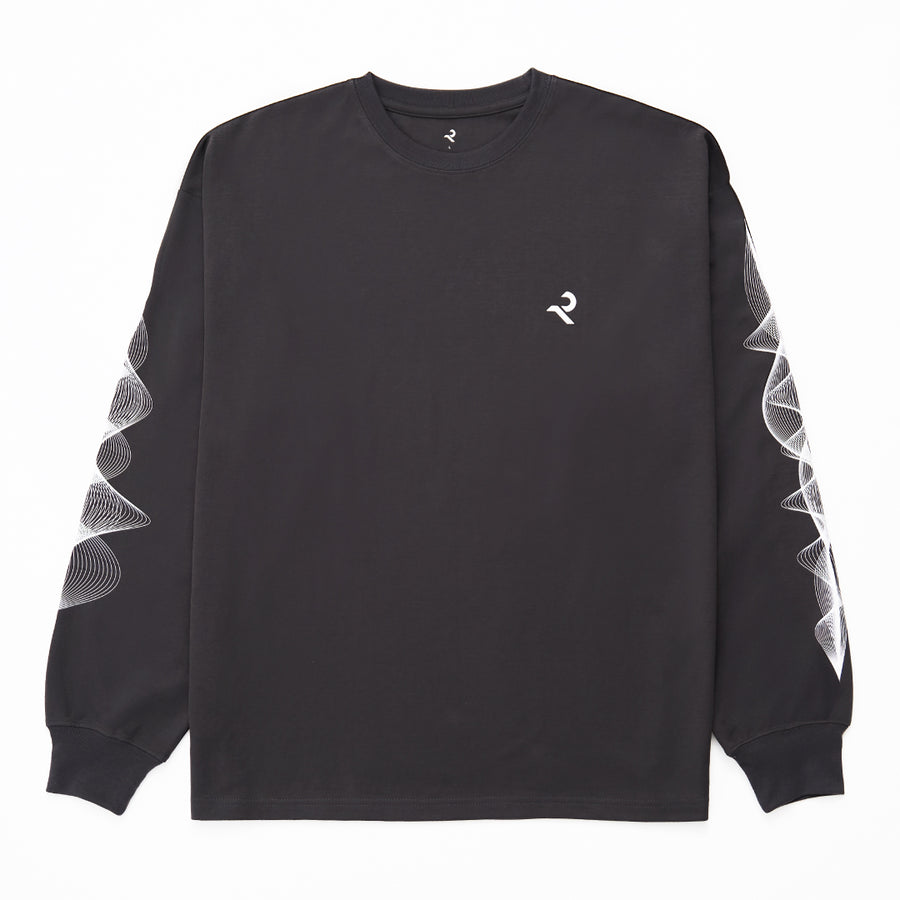 【予約販売/９月末発送】L/S Tee ”WAVE” - gray