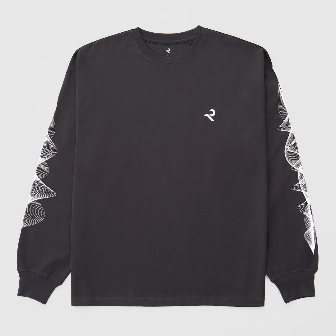L/S Tee ”WAVE” - gray