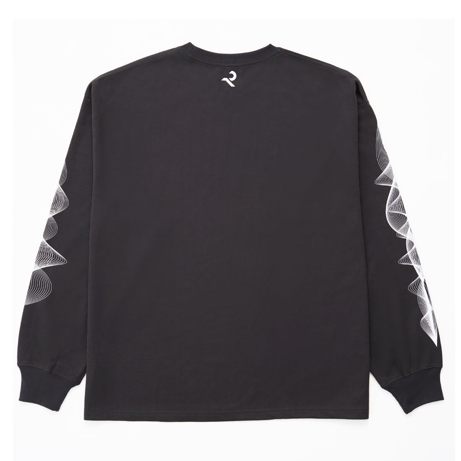 【予約販売/９月末発送】L/S Tee ”WAVE” - gray