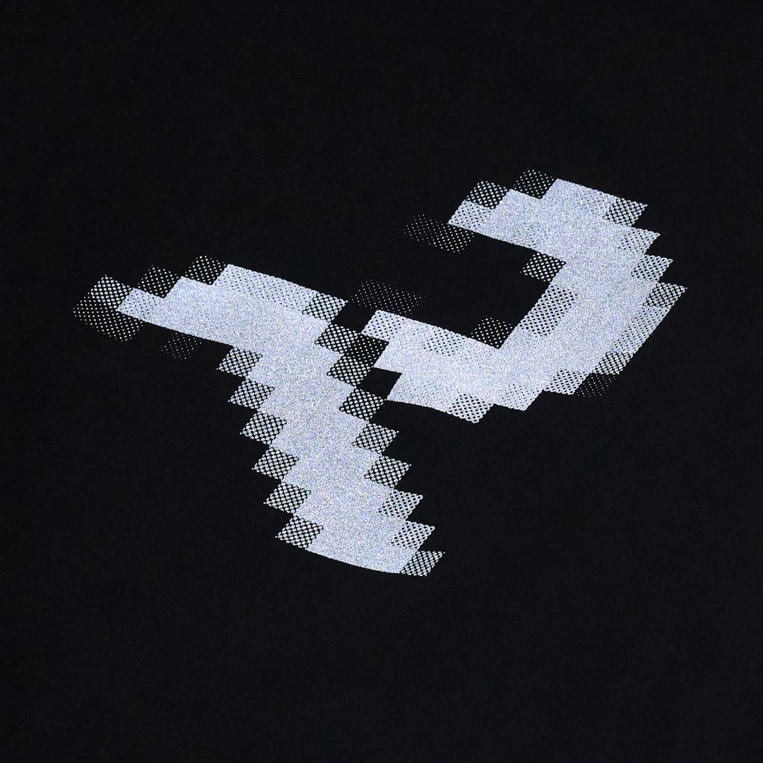 L/S Tee "Pixel" - black