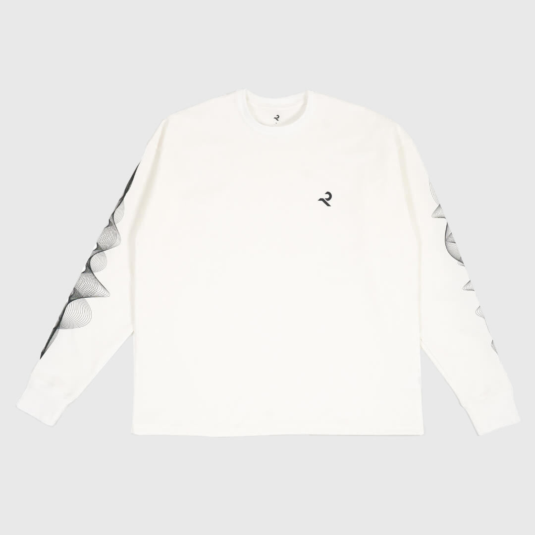 激安の Tee L/S ”WAVE” white - トップス