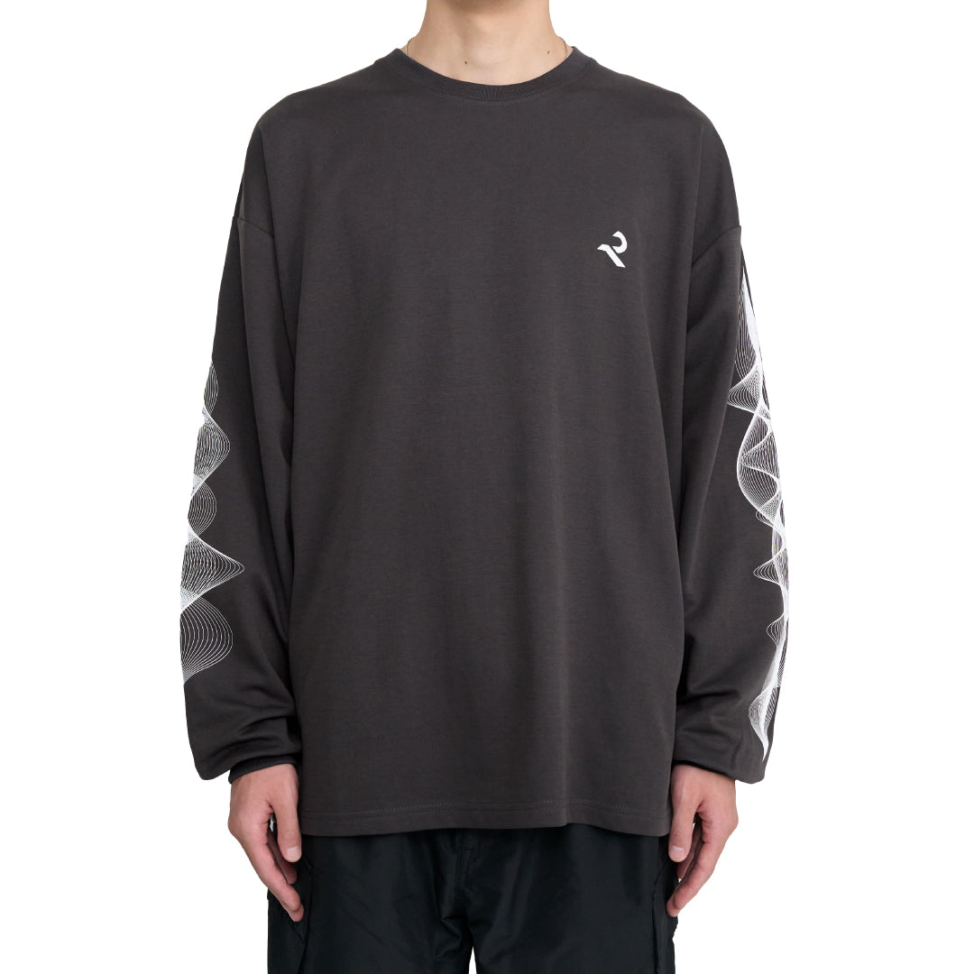 L/S Tee ”WAVE” - gray