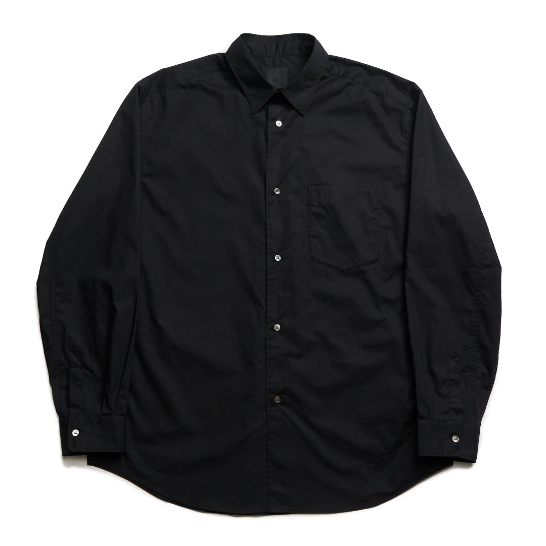 Relaxed Fit L/S Shirt -black-