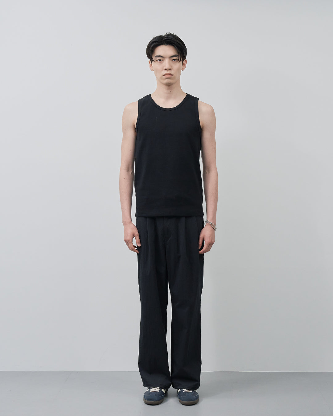 Pack Tank Top -white×black-