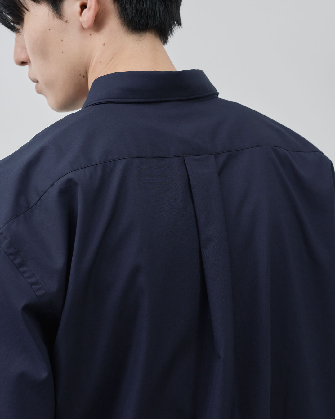 Relaxed Fit S/S Regular Collar Shirt -navy-