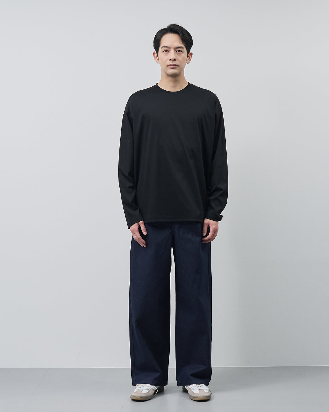 ARBINI Cotton L/S Tee -black-