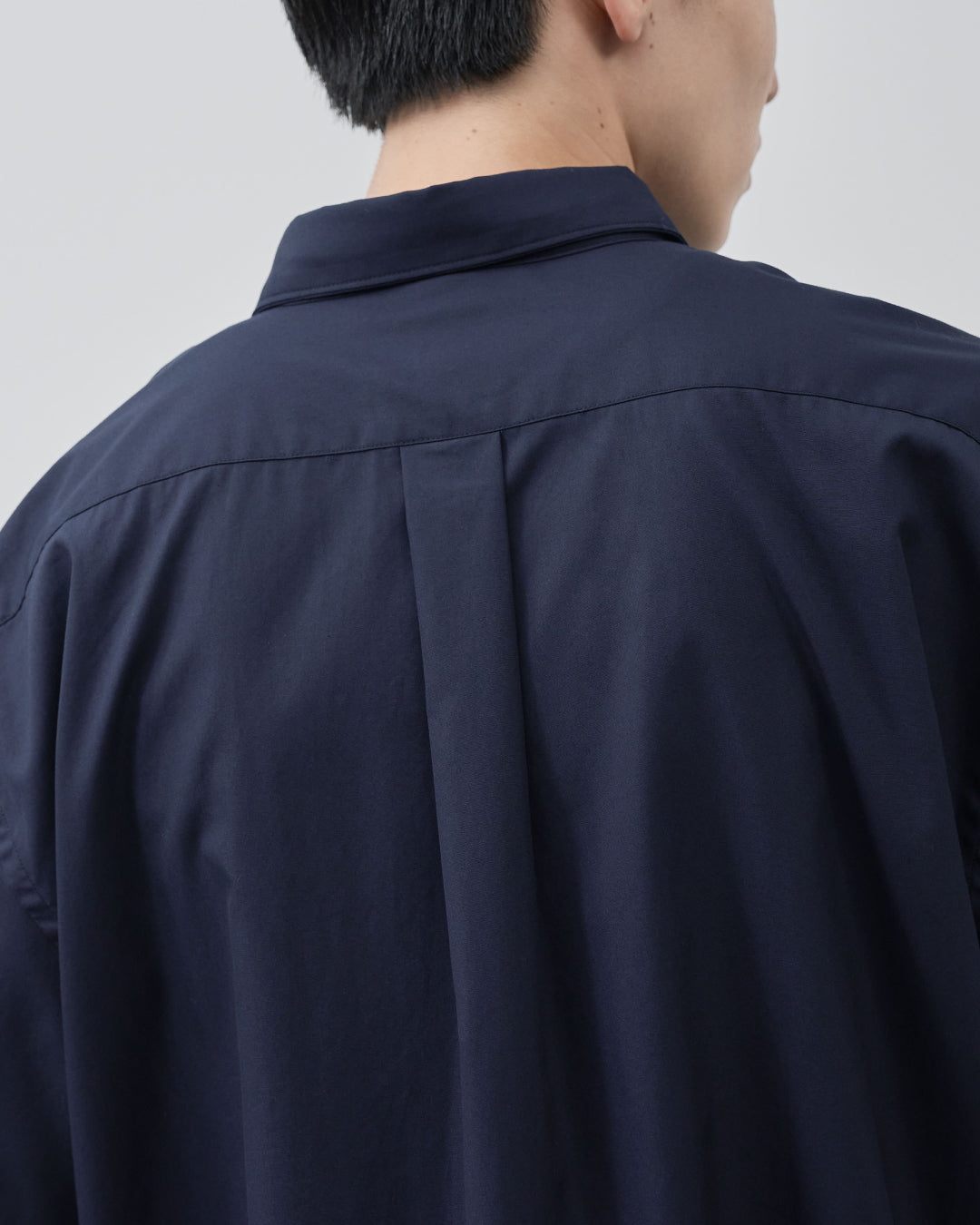 Relaxed Fit S/S Regular Collar Shirt -navy-