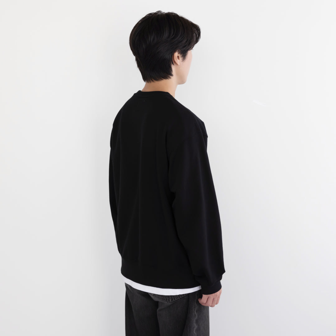 Crewneck Sweat Shirts -black-