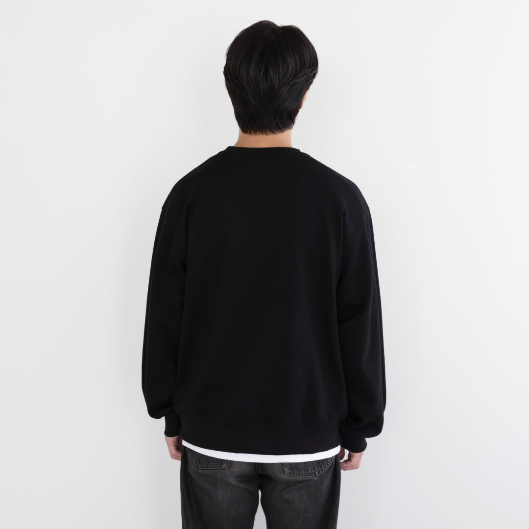 Crewneck Sweat Shirts -black-