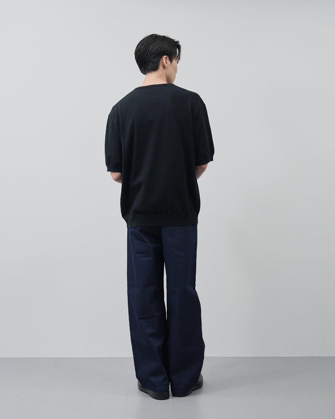 S/S Dry Knit Tee -black-