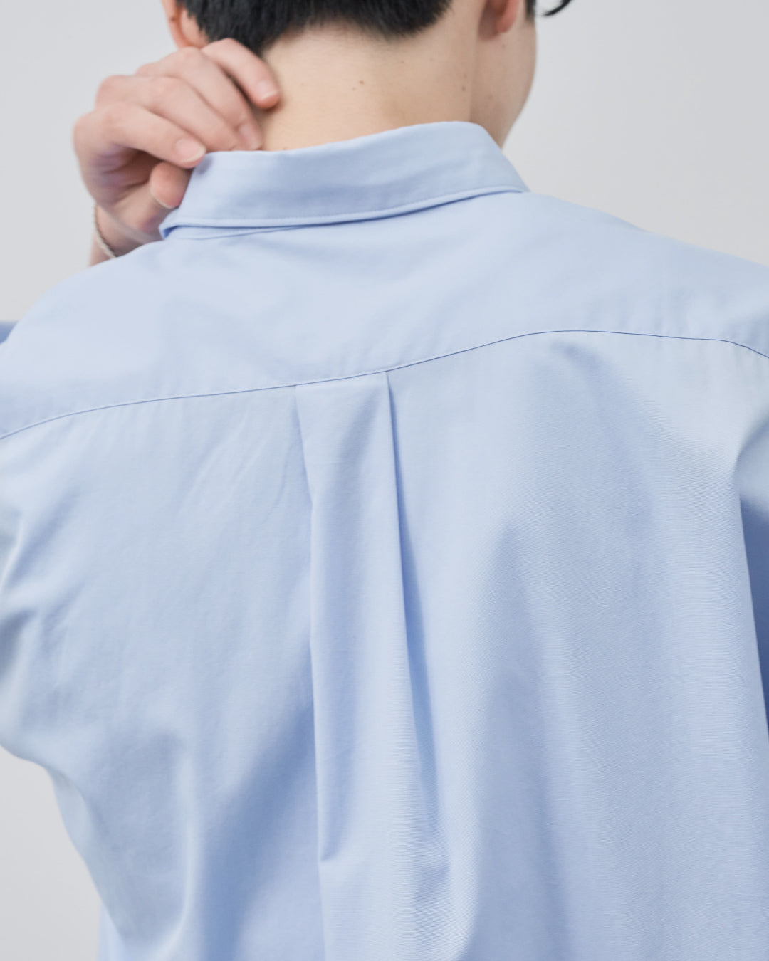 Relaxed Fit S/S Regular Collar Shirt -saxe blue-