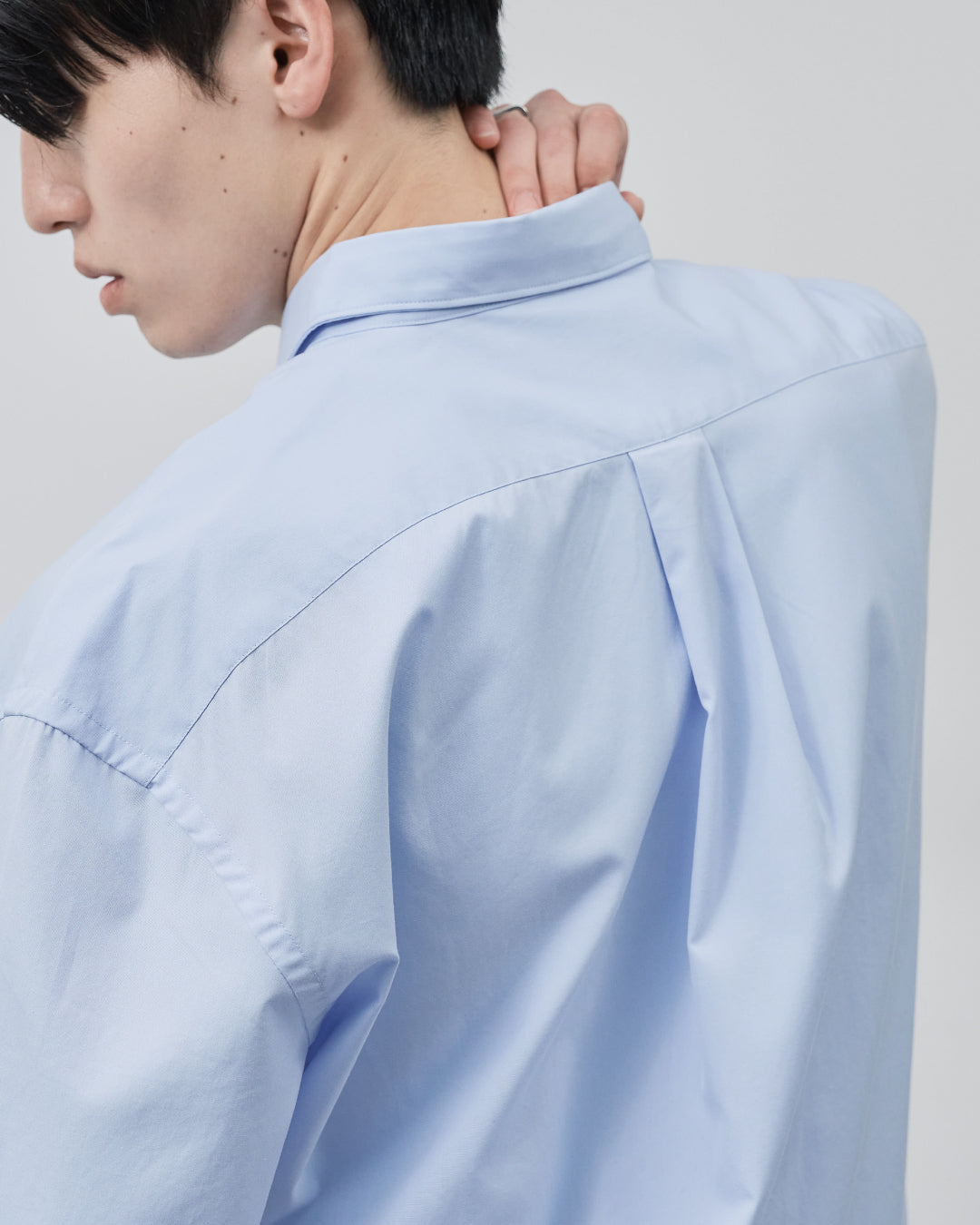 Relaxed Fit S/S Regular Collar Shirt -saxe blue-