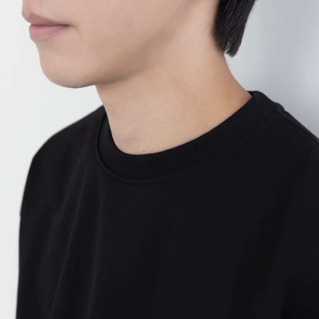 Crewneck Sweat Shirts -black-