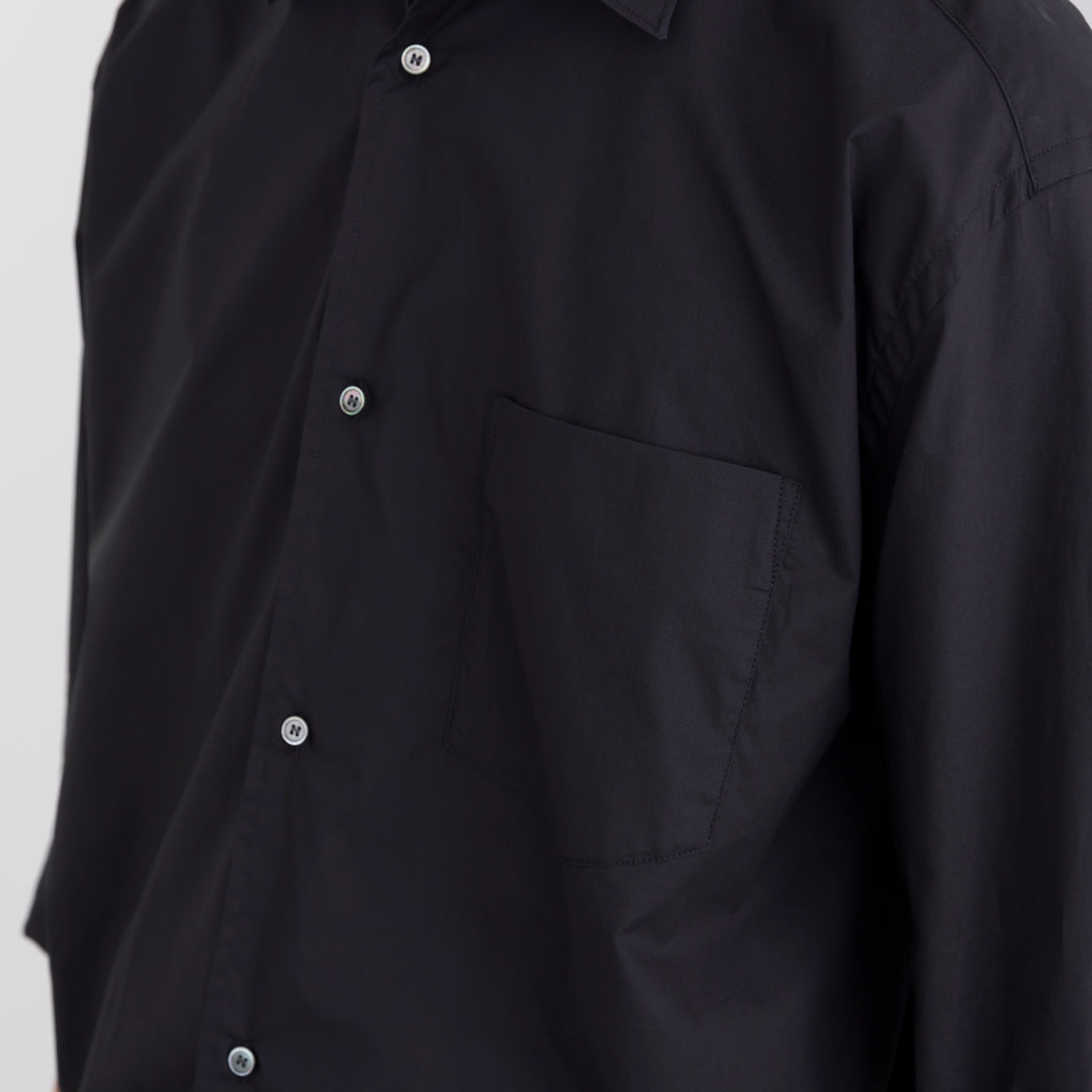 Relaxed Fit L/S Shirt -black-