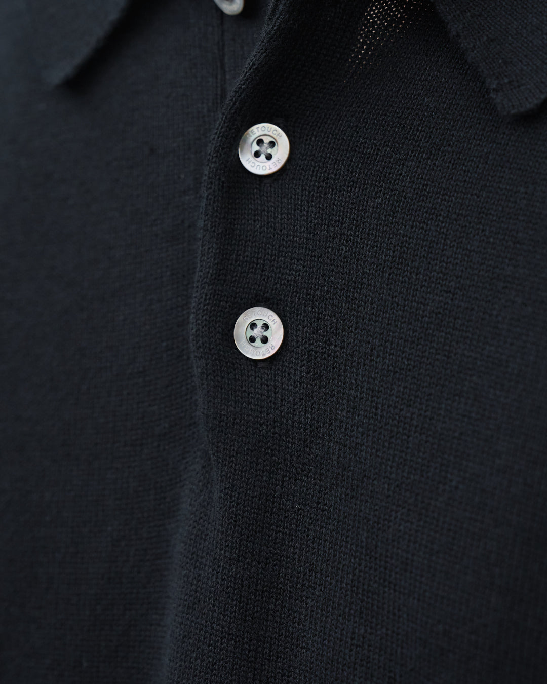 S/S Dry Knit Polo -black-