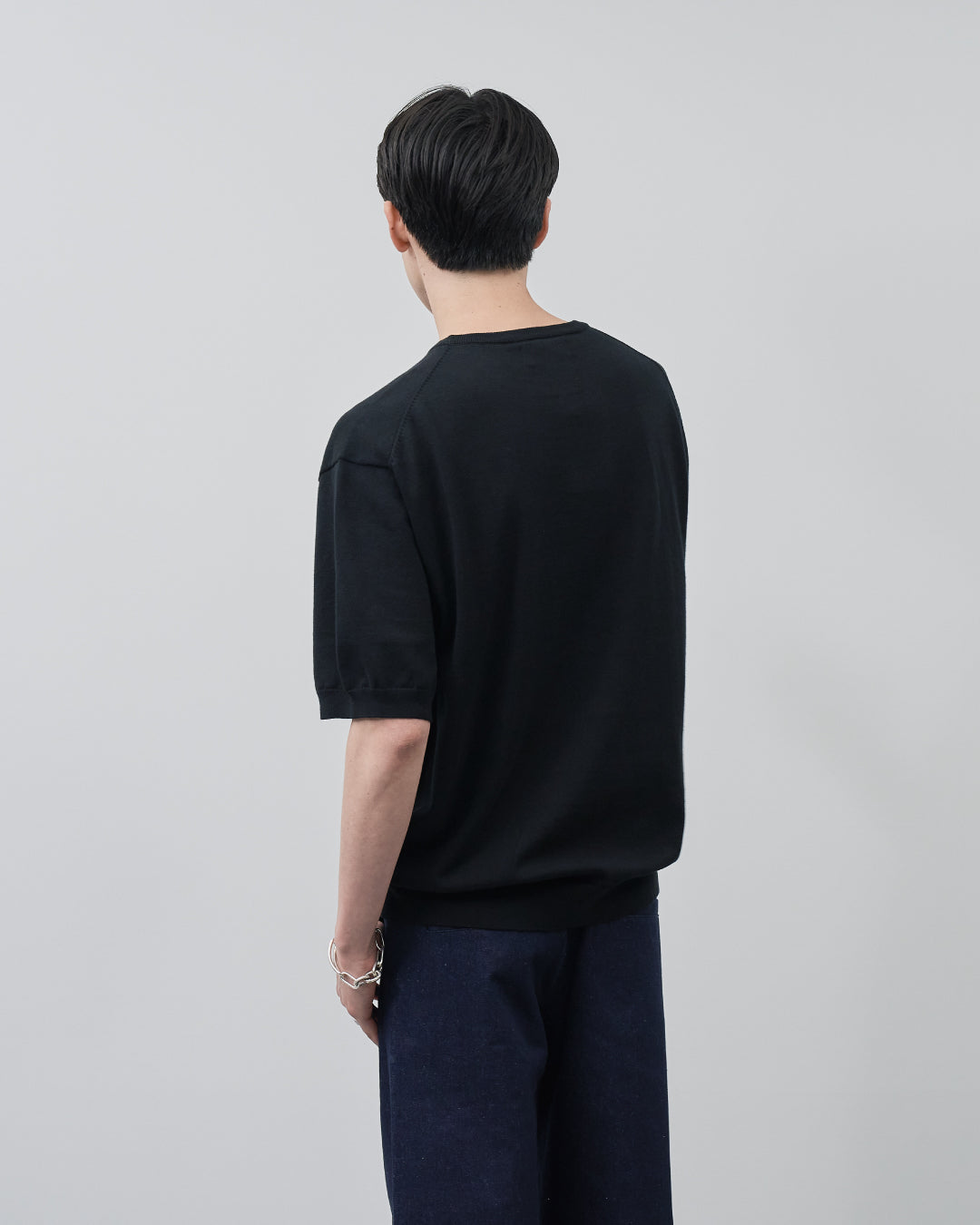 S/S Dry Knit Tee -black-