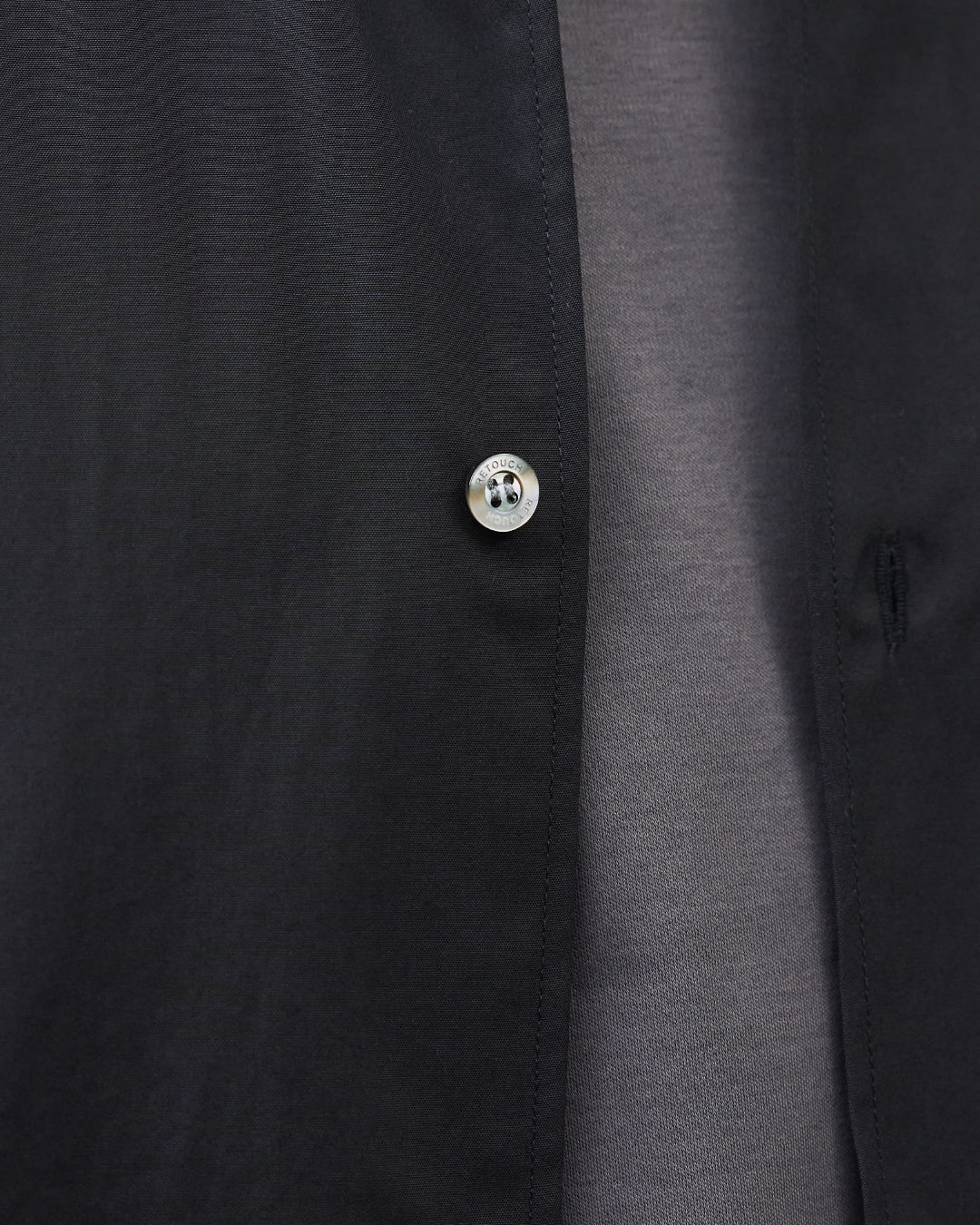 Relaxed Fit Regular Collar L/S Shirt -black-