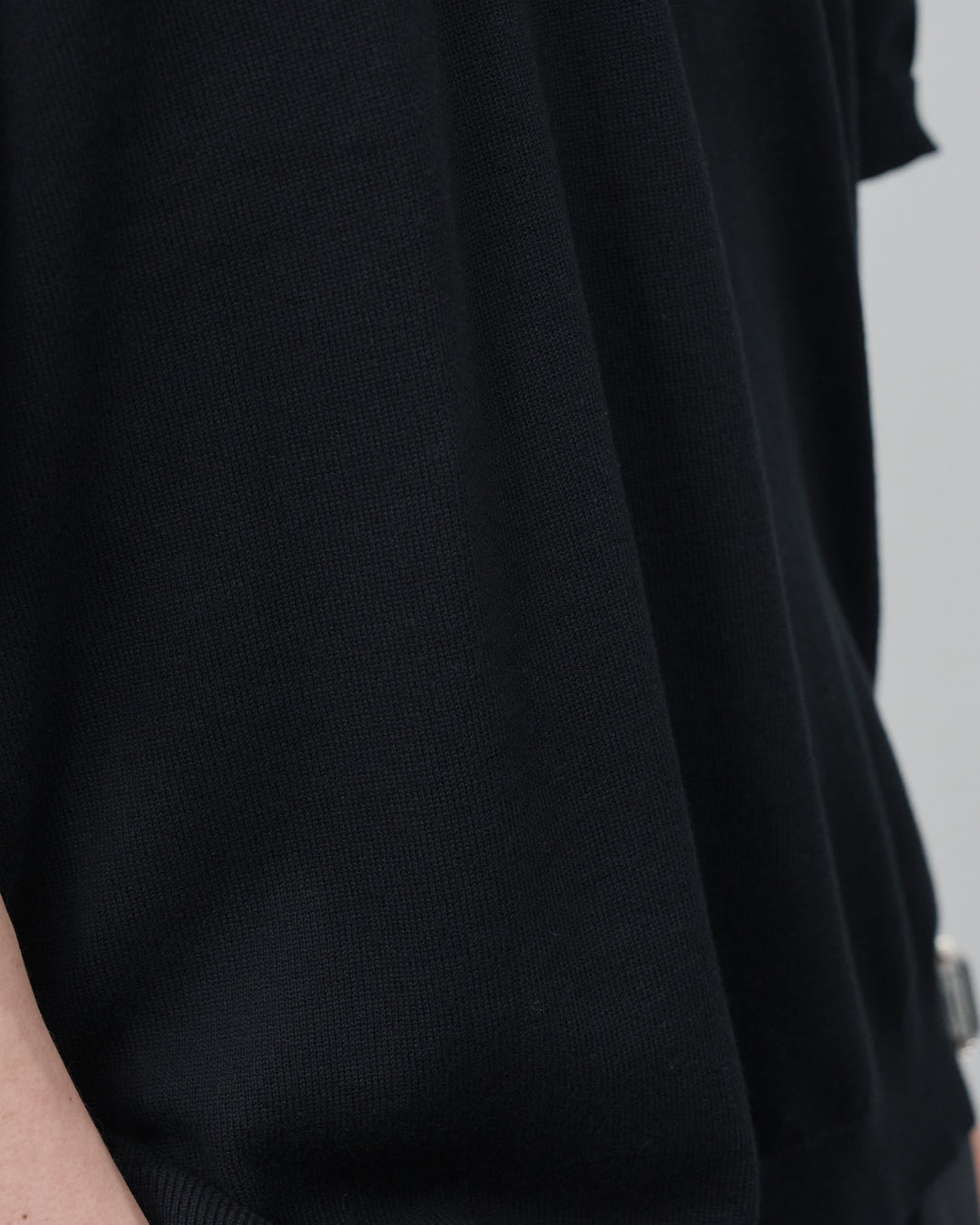 S/S Dry Knit Polo -black-