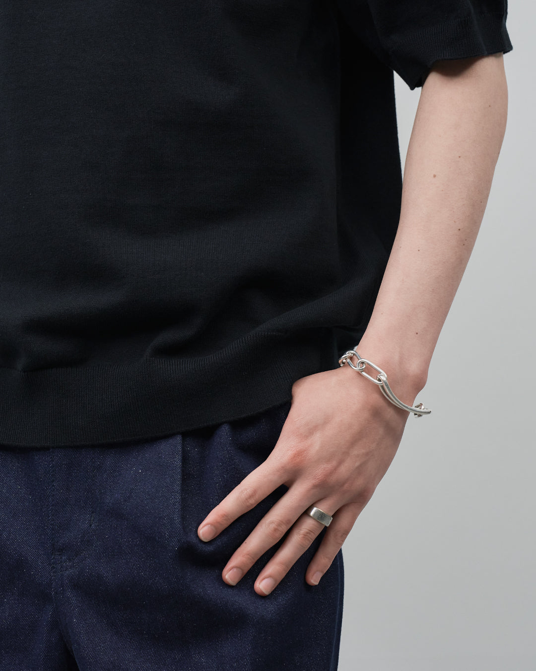 S/S Dry Knit Tee -black-
