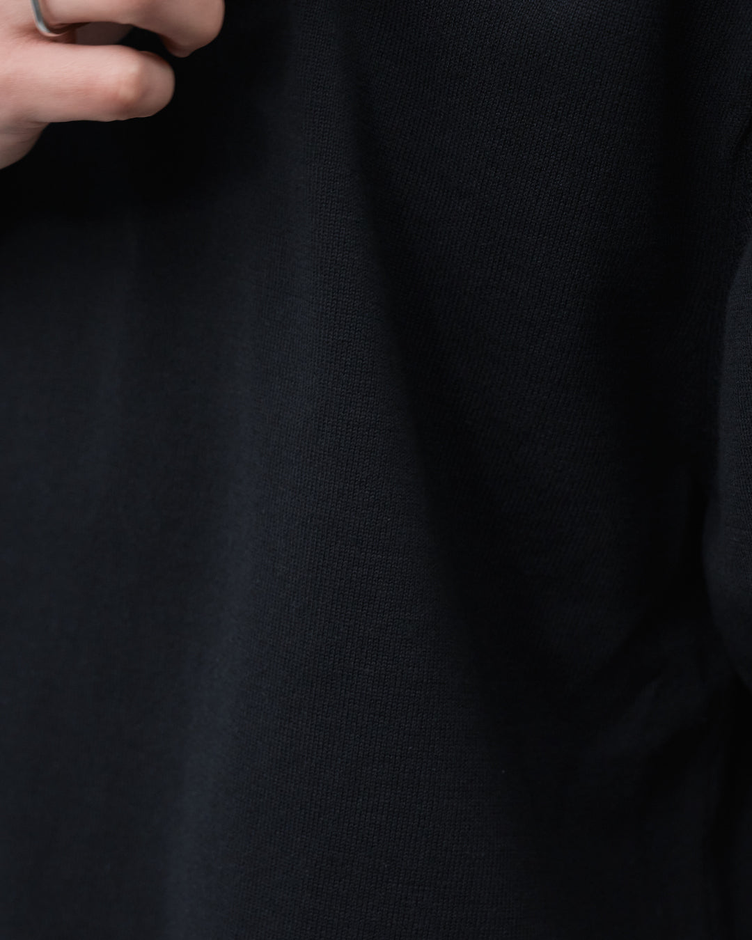 S/S Dry Knit Tee -black-