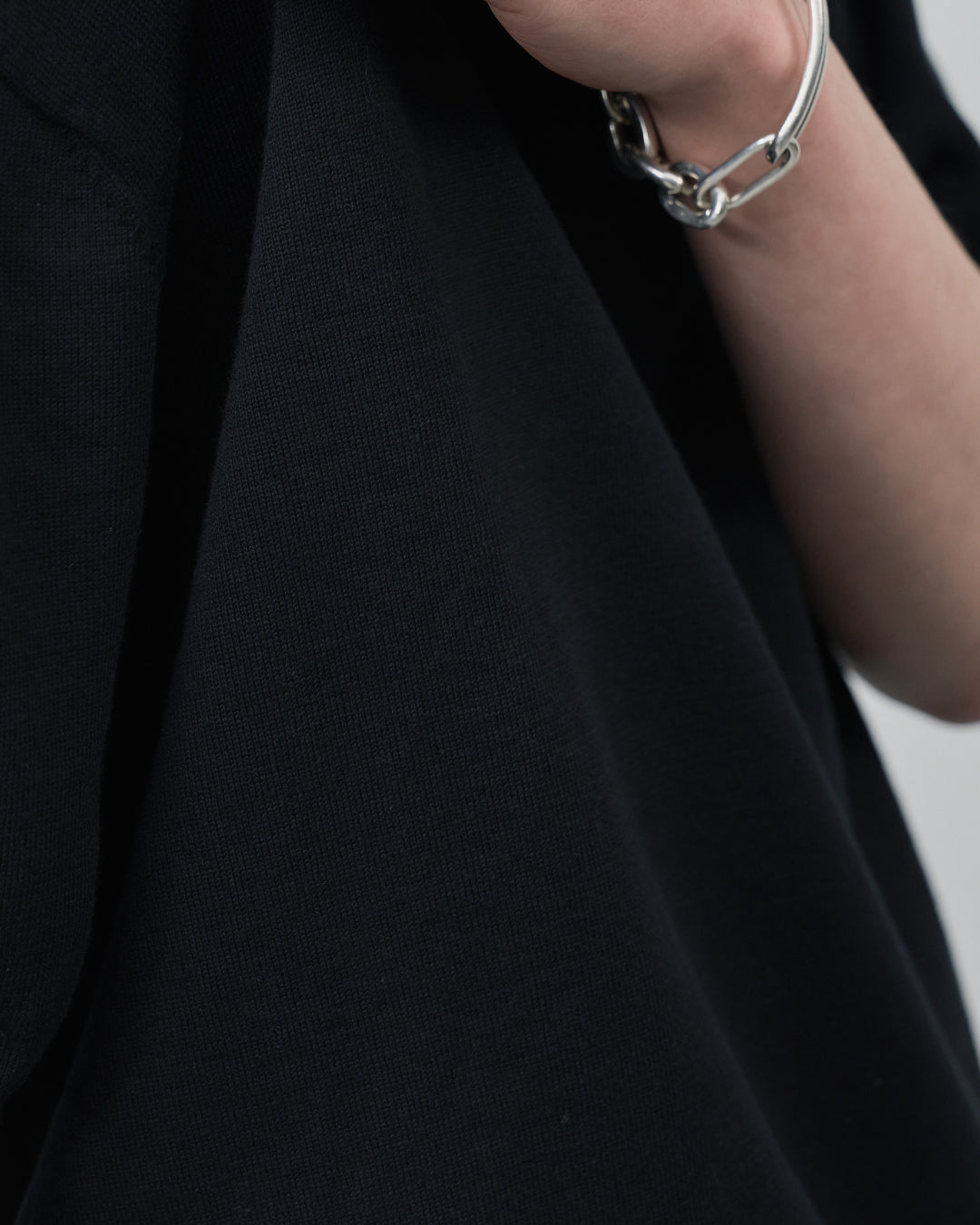 S/S Dry Knit Tee -black-