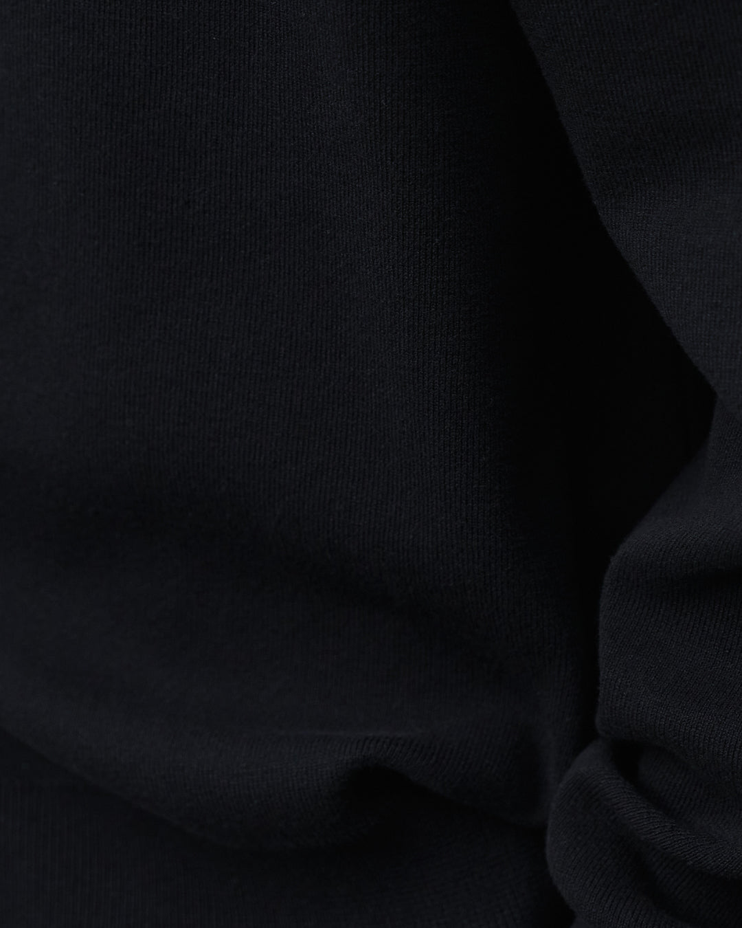 High Twist Cotton×Nylon Collared Knit Cardigan -black-