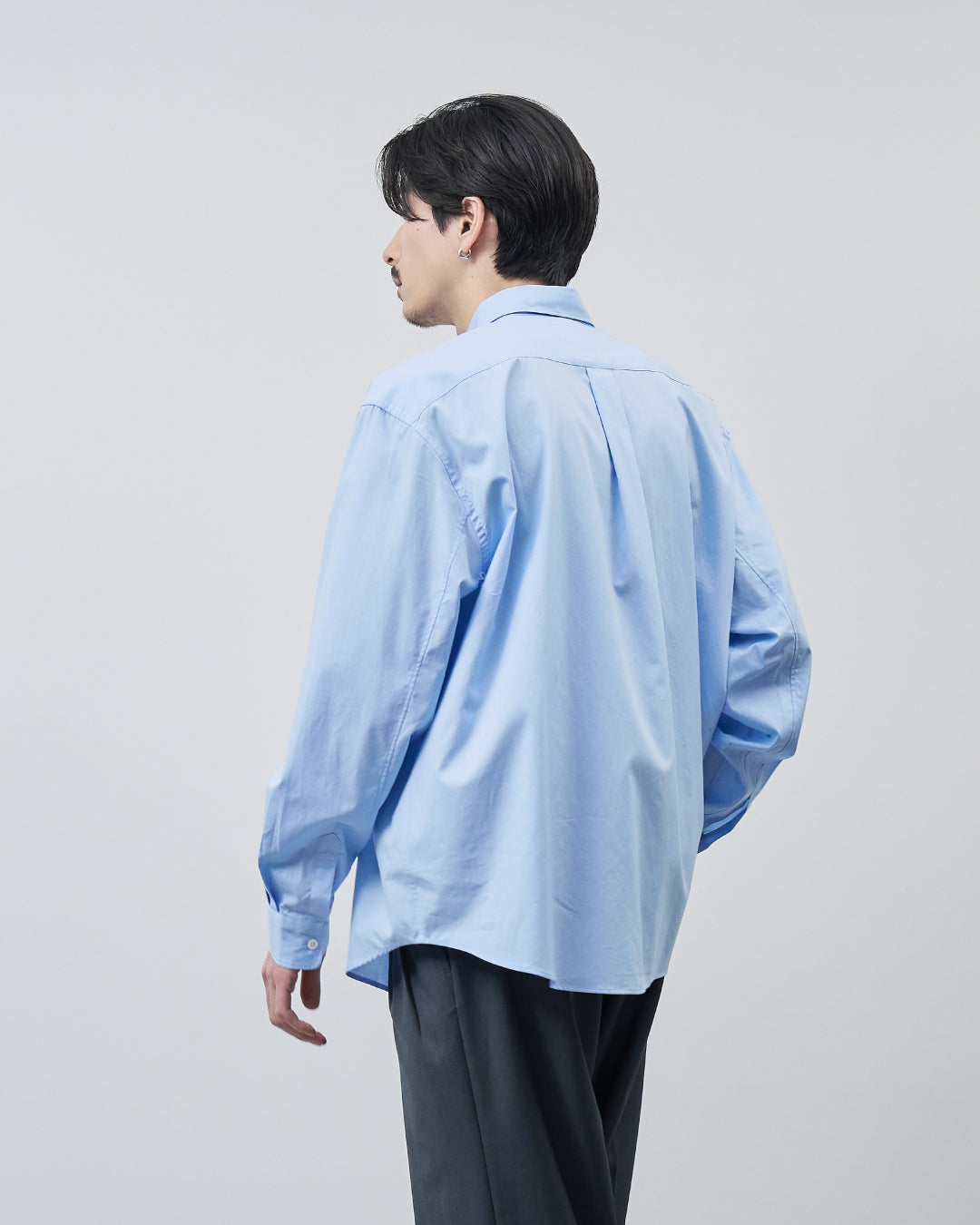 トップス RETOUTH Relaxed Fit L/S Shirt Relaxed Fit Regular Collar L/S Shirt -saxe blue-