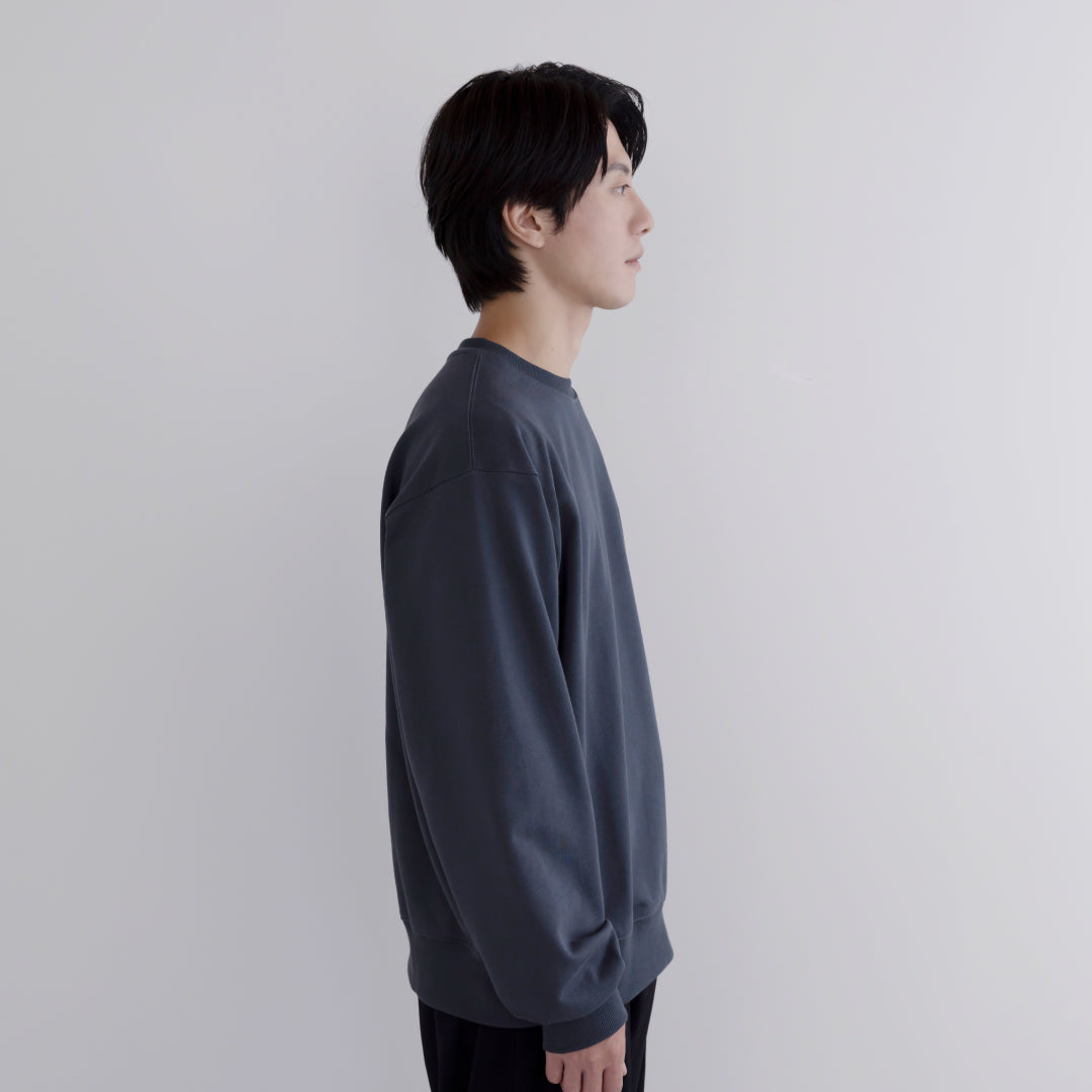 Crewneck Sweat Shirts -blue gray-