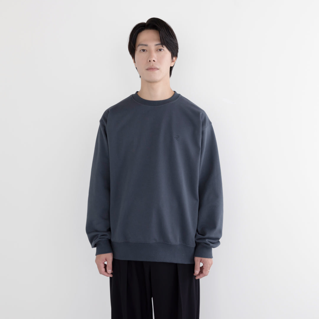 Crewneck Sweat Shirts -blue gray-