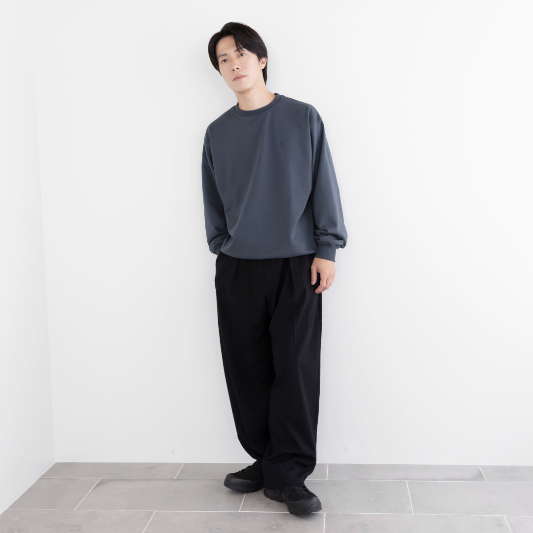 Crewneck Sweat Shirts -blue gray-