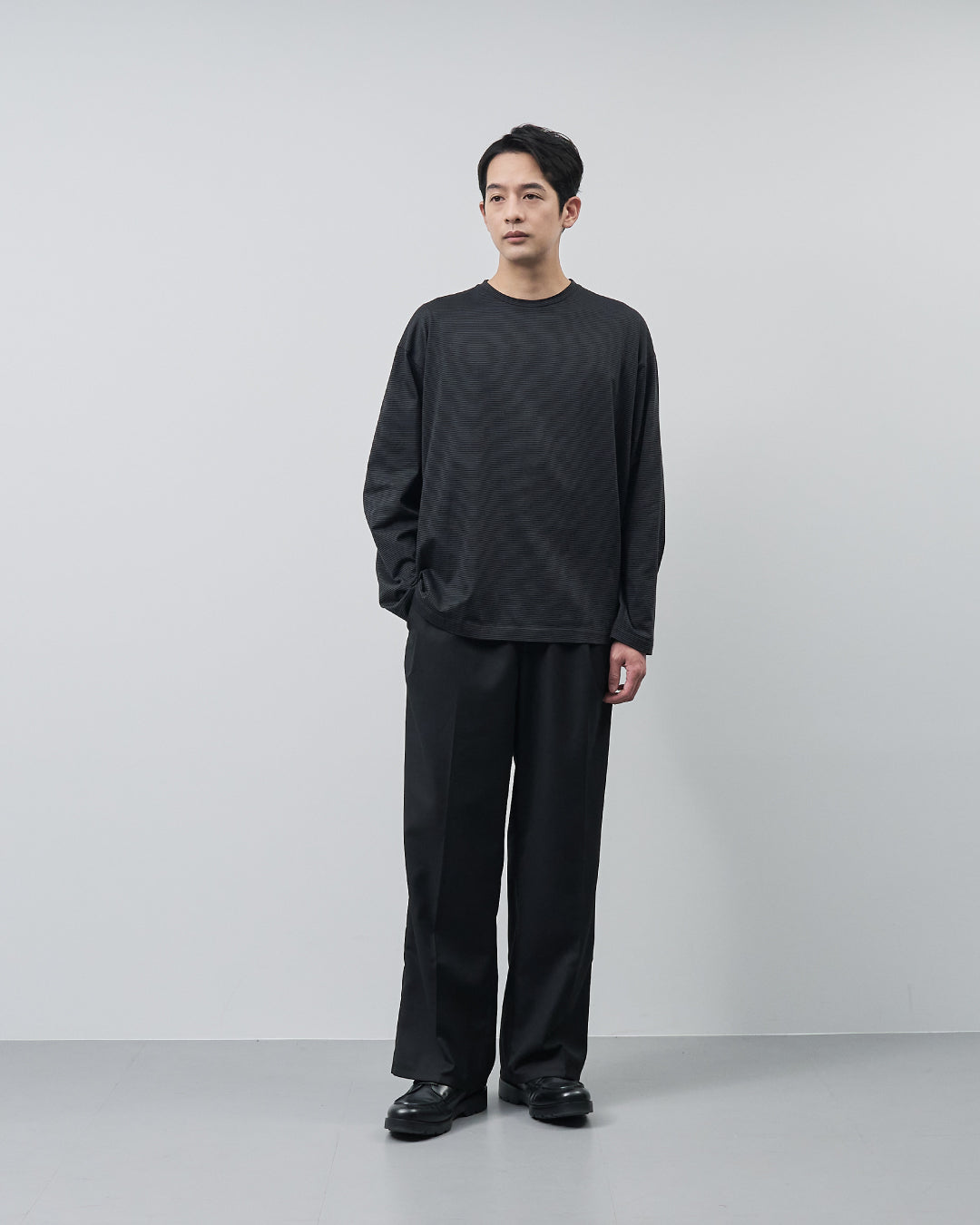 ARBINI Cotton L/S Tee -border-