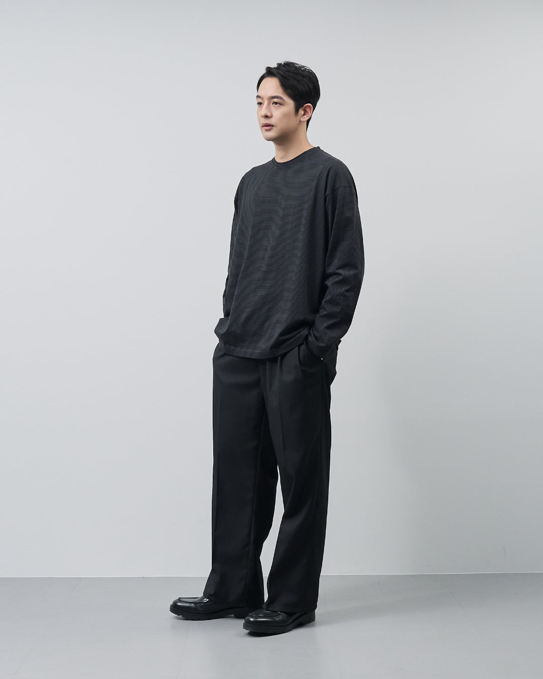 ARBINI Cotton L/S Tee -border-