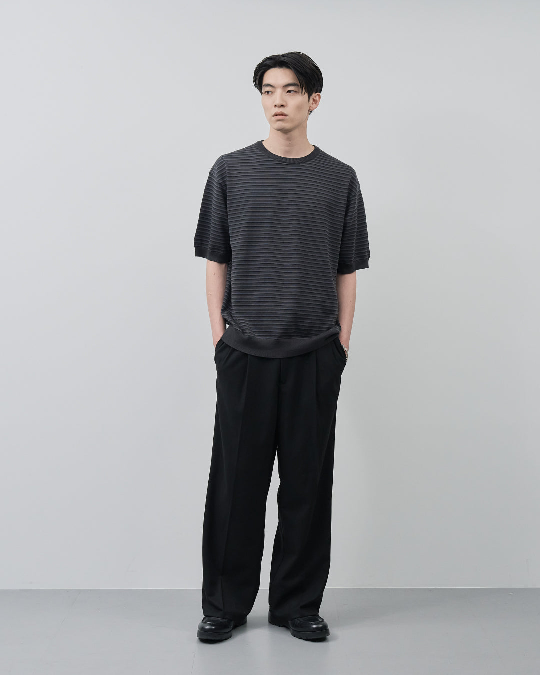 S/S Dry Knit Tee -border-