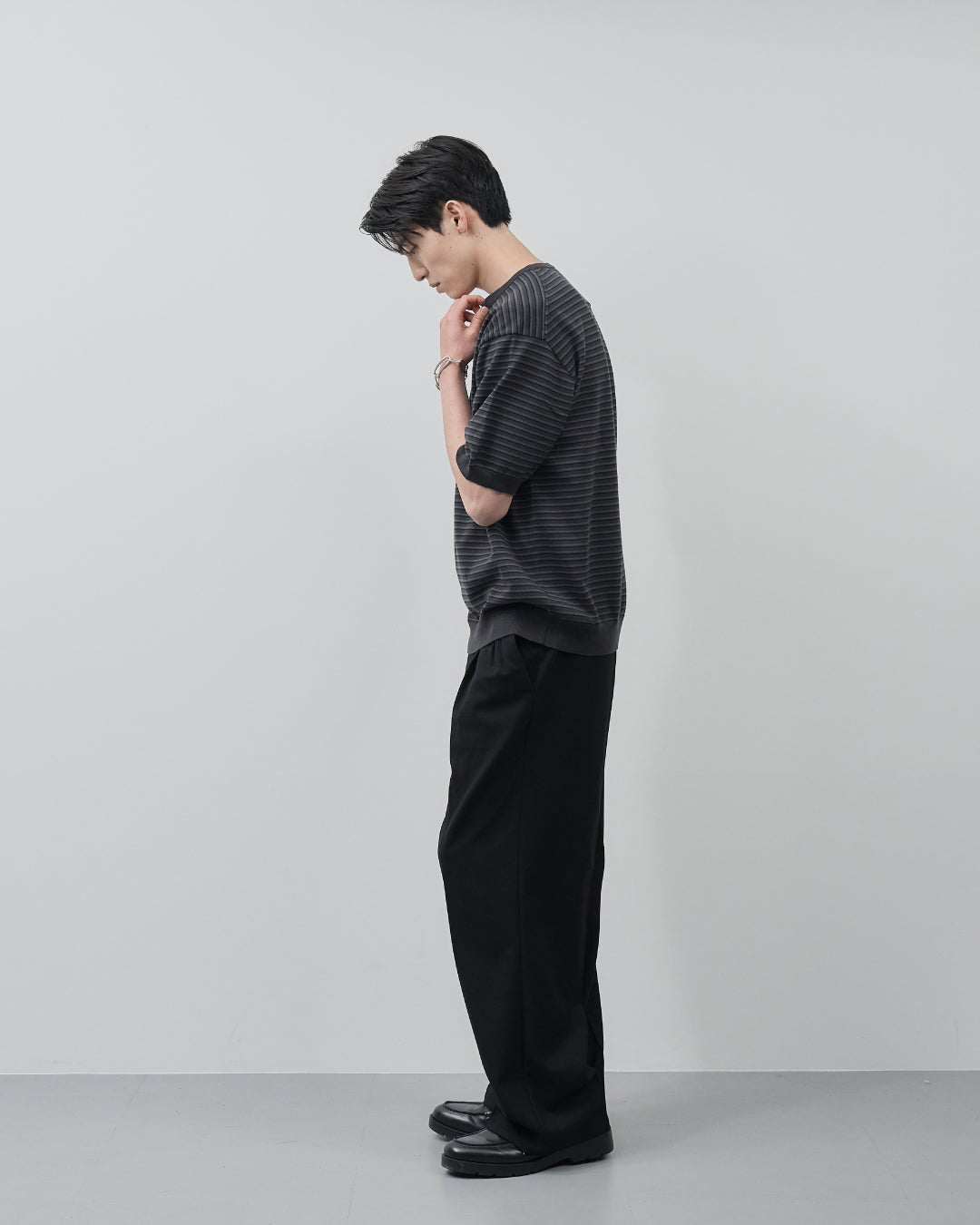 S/S Dry Knit Tee -border-