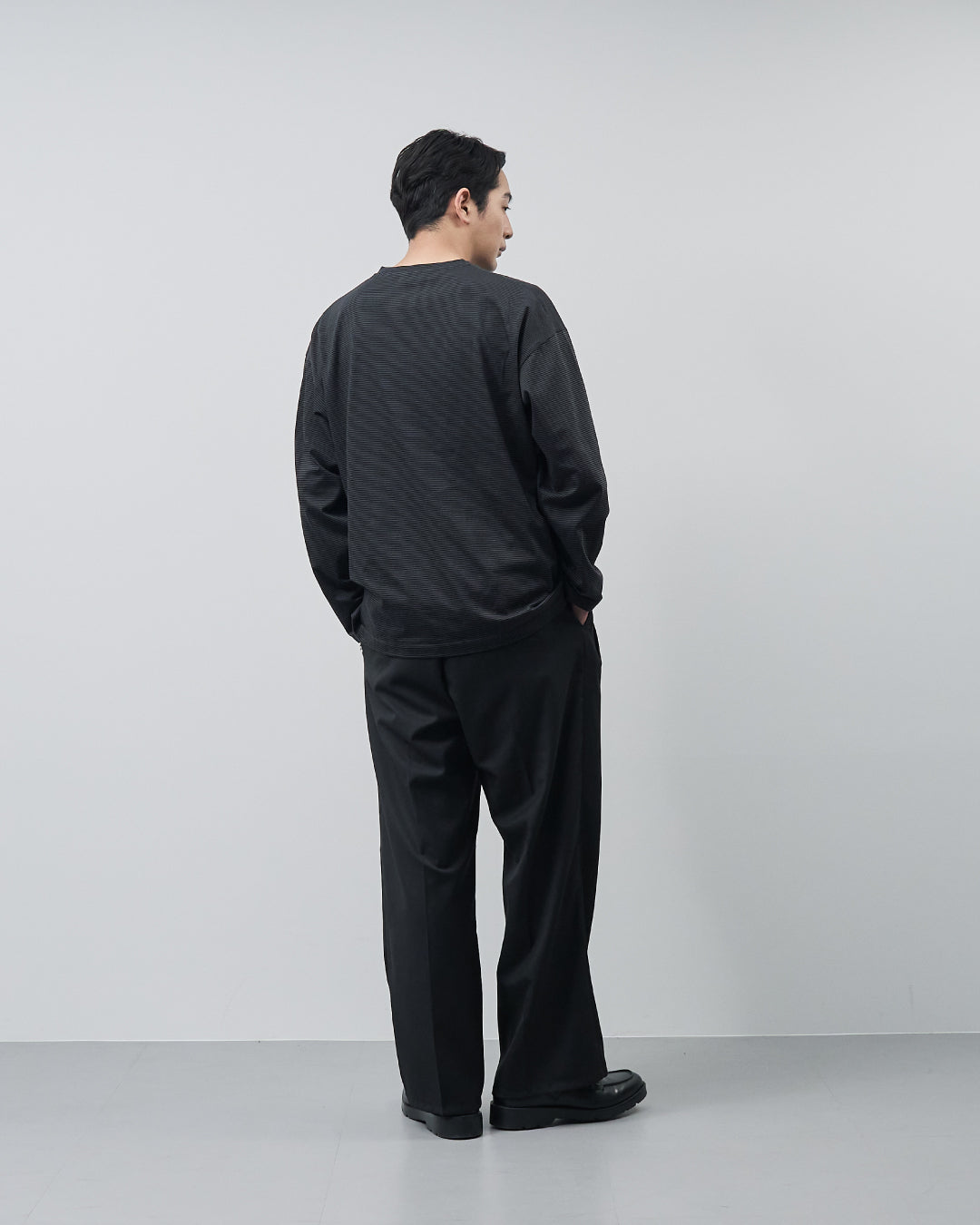 ARBINI Cotton L/S Tee -border-