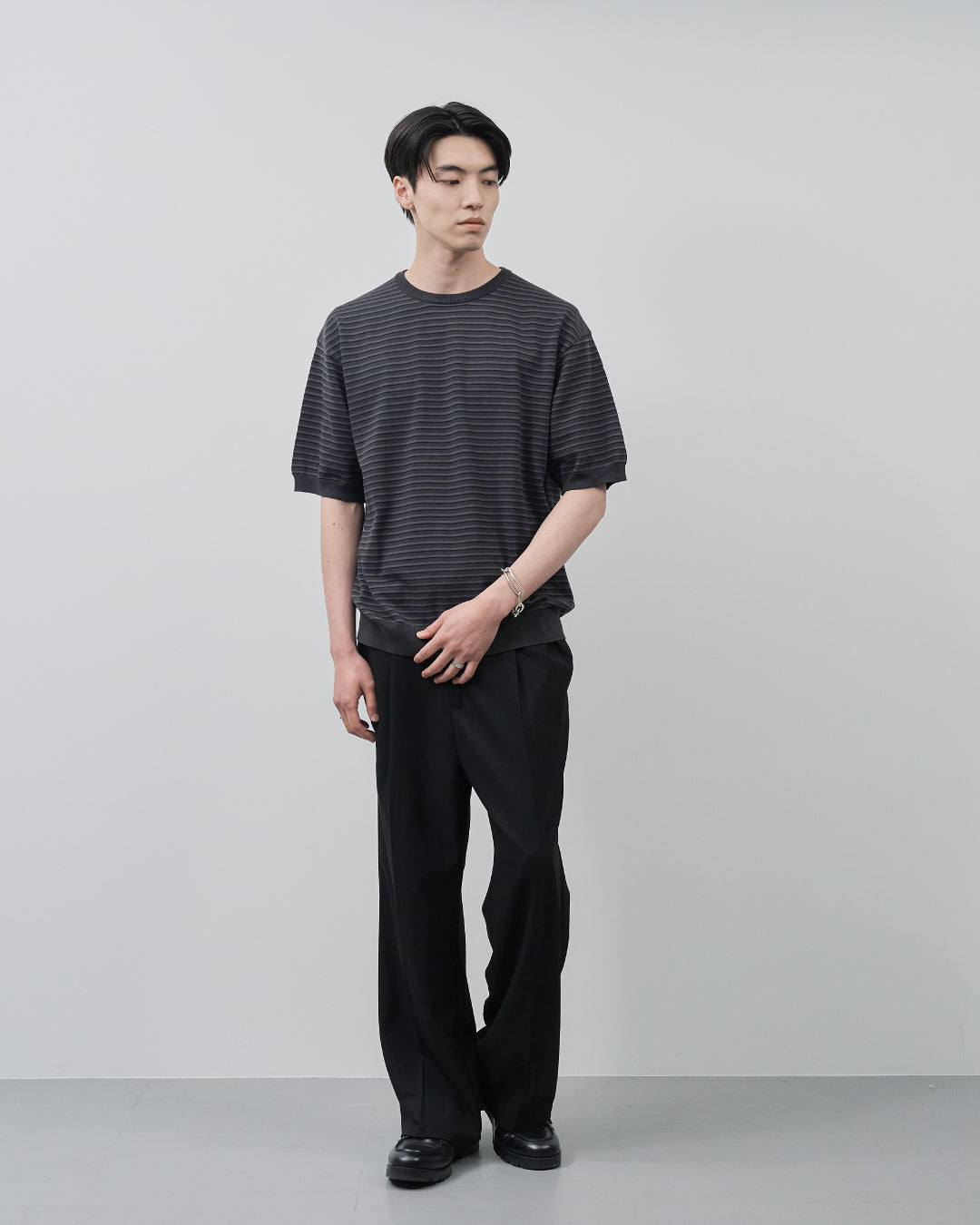 S/S Dry Knit Tee -border-