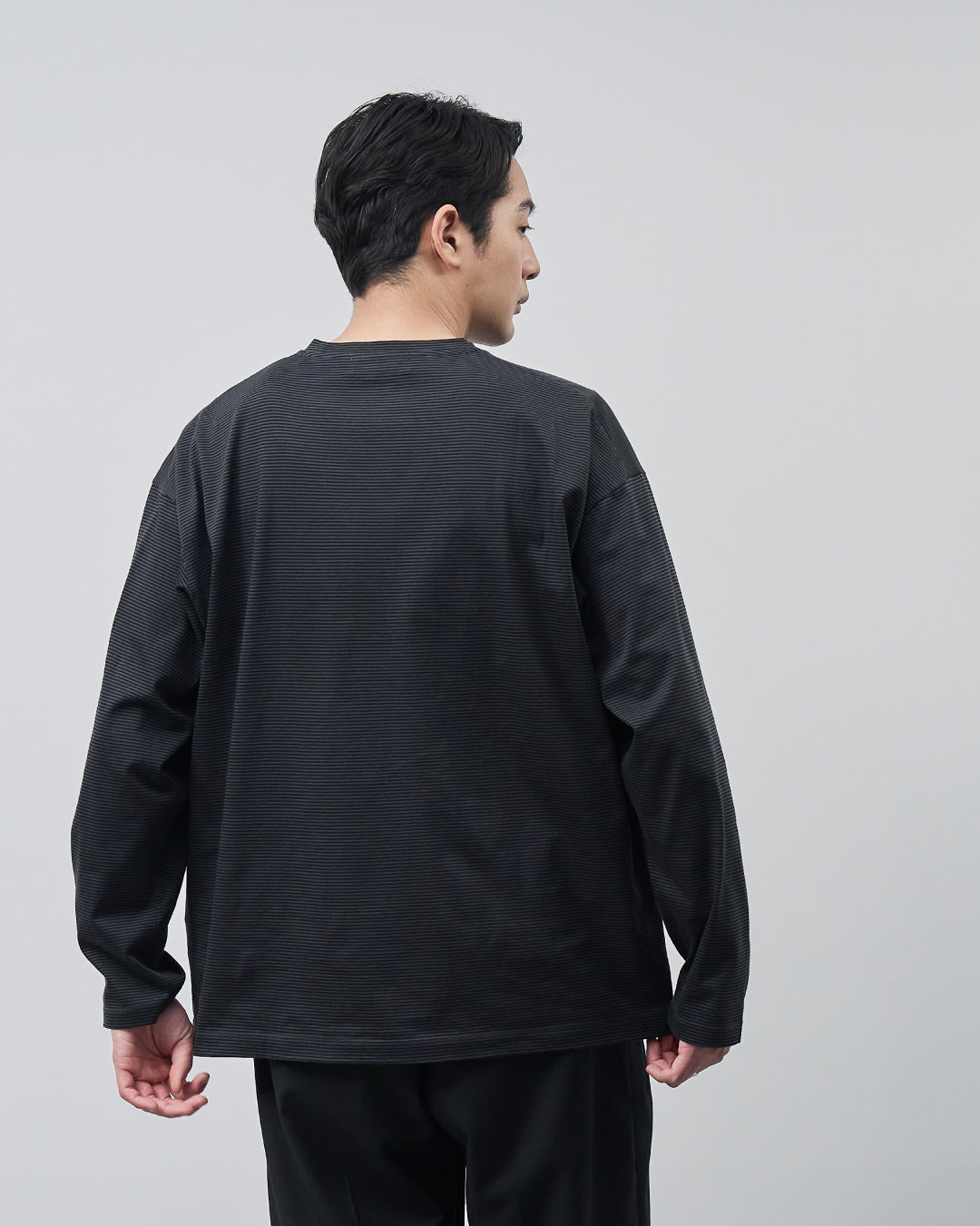 ARBINI Cotton L/S Tee -border-