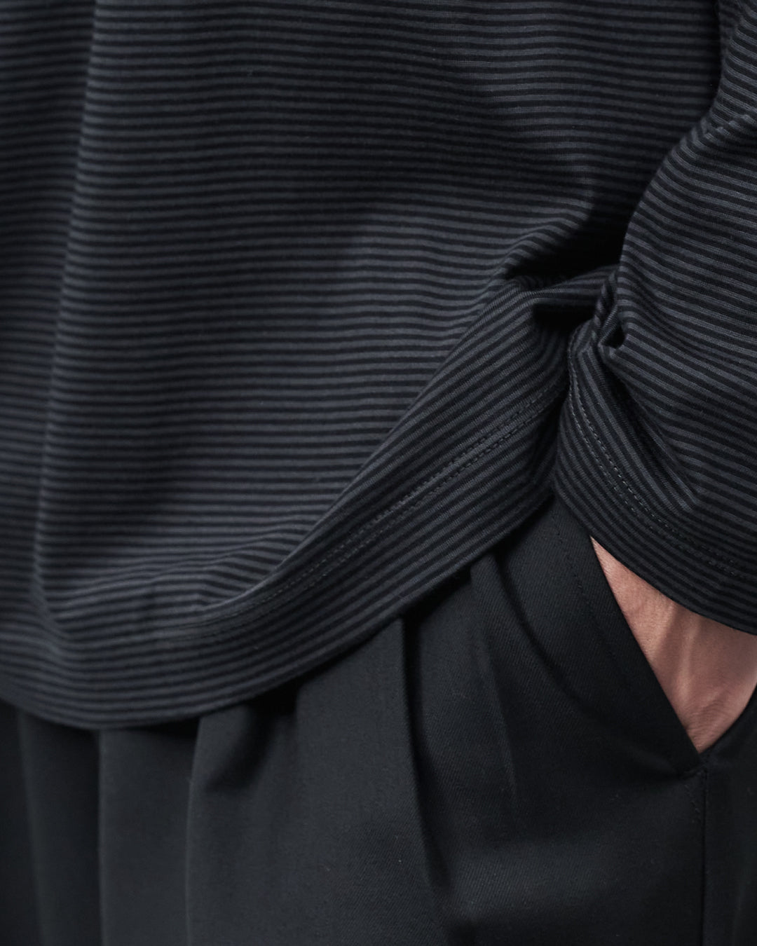 ARBINI Cotton L/S Tee -border-