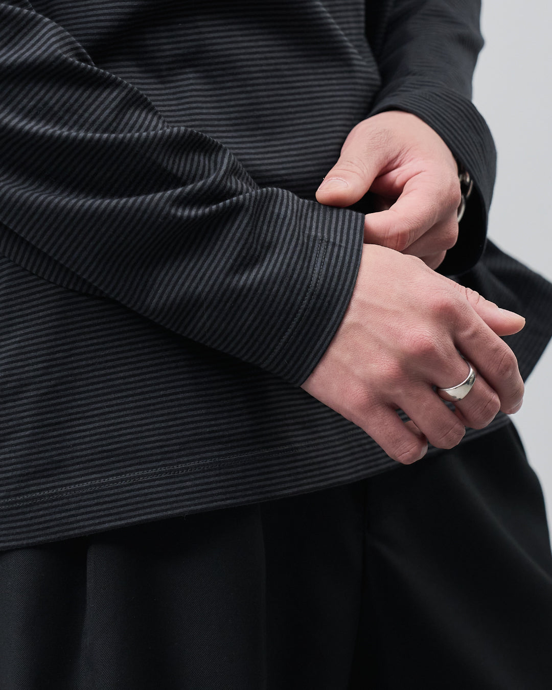 ARBINI Cotton L/S Tee -border-