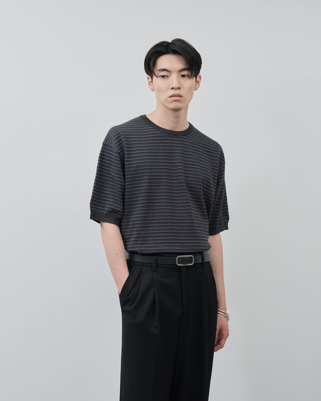 S/S Dry Knit Tee -border-